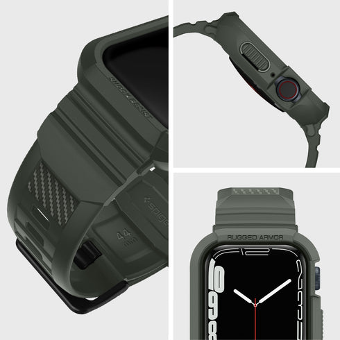 Spigen כיסוי+רצועה ל-Apple Watch Series (45mm / 44mm) – Rugged Armor Pro